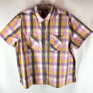 L.L. Bean Plaid Button Up Top Size XL